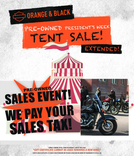 Orange & Black Sales event! 1000 Mile Service Check Up On Us!