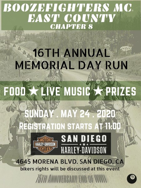 16th Annual Memorial Day Run!- POSTPONED NEW DATE TBA