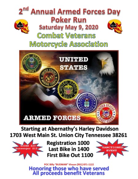 2nd Annual Armed Forces Day Poker Run