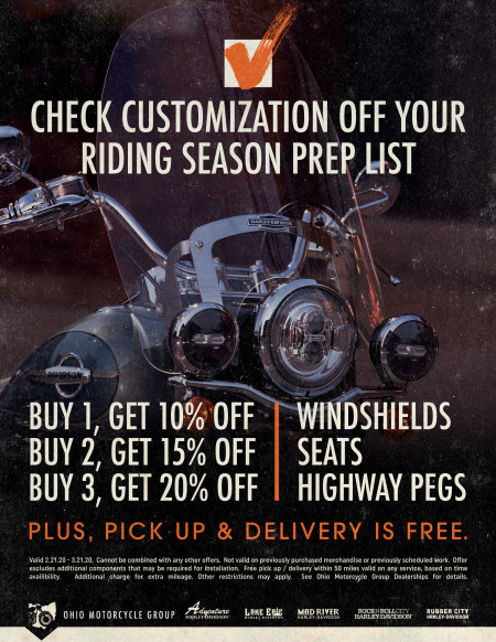 Customization Offer at Ohio Motorcycle Group