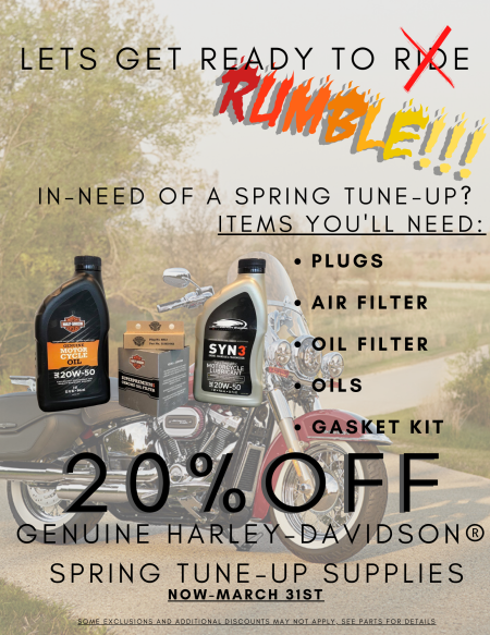 20% OFF SPRING TUNE-UP SUPPLIES