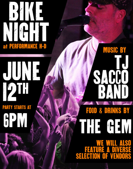BIKE NIGHT with TJ Sacco Band