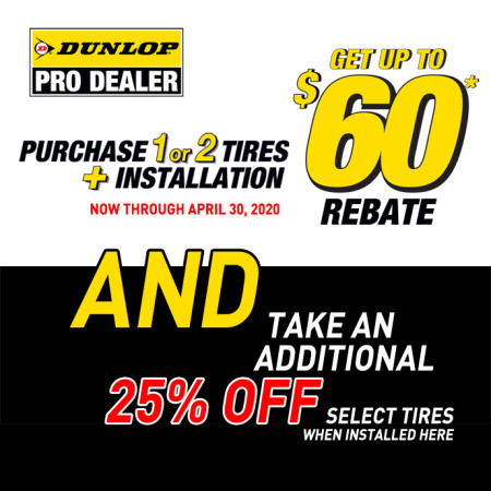 Dunlop Pro Dealer Tire Offer