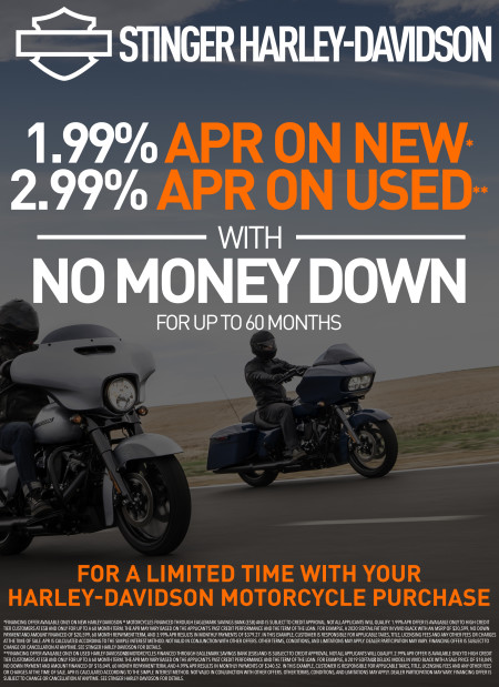 1.99% APR on new & 2.99% APR on used