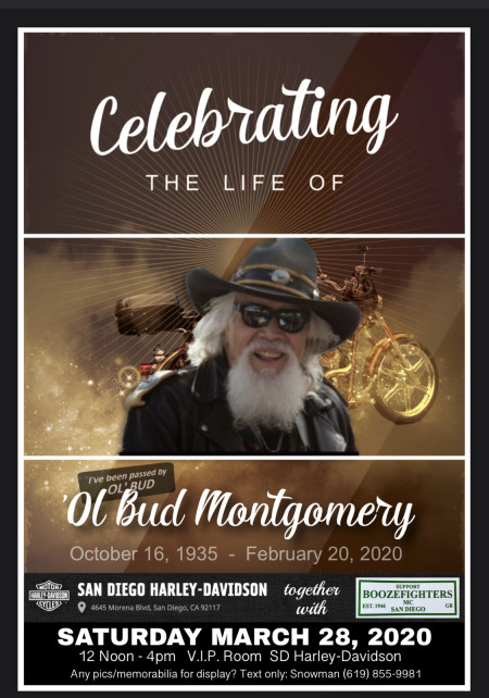 Ol' Bud Montgomery Memorial- POSTPONED NEW DATE TBA