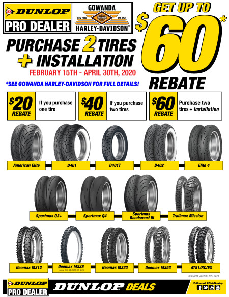DUNLOP TIRE PROMO