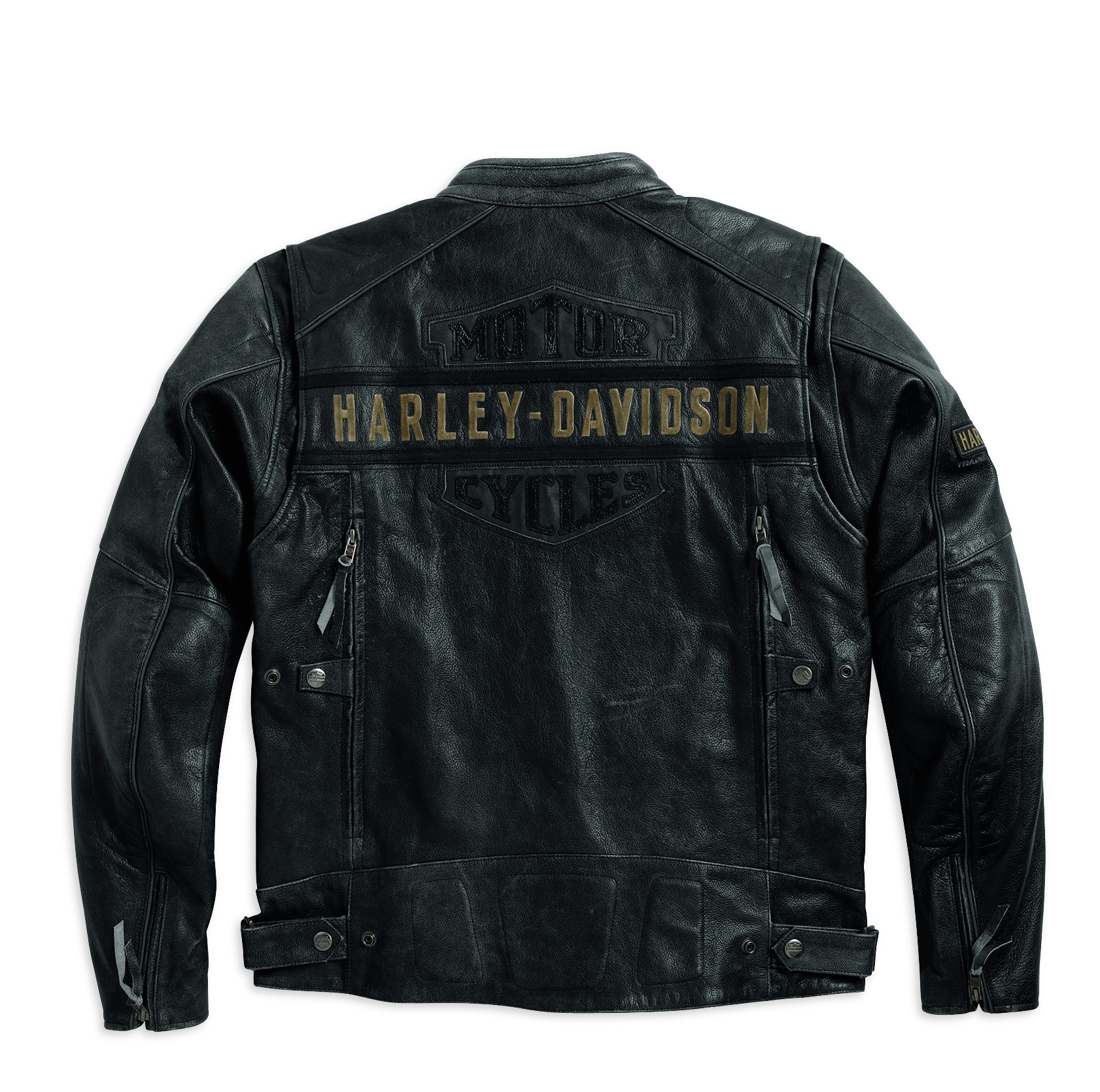 Men's Black Passing Link Leather Jacket