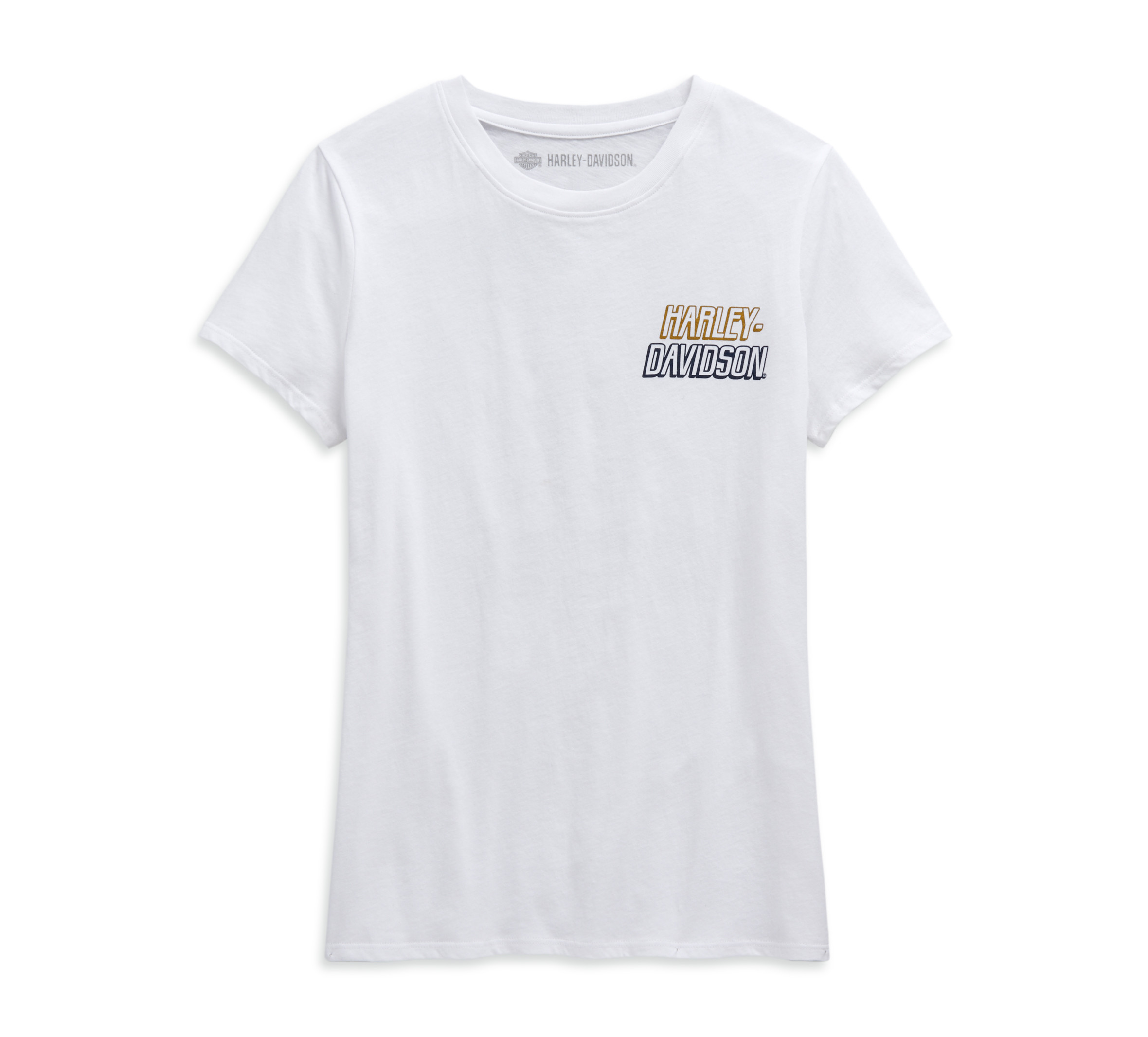 Metallic #1 Bright White Skull Tee