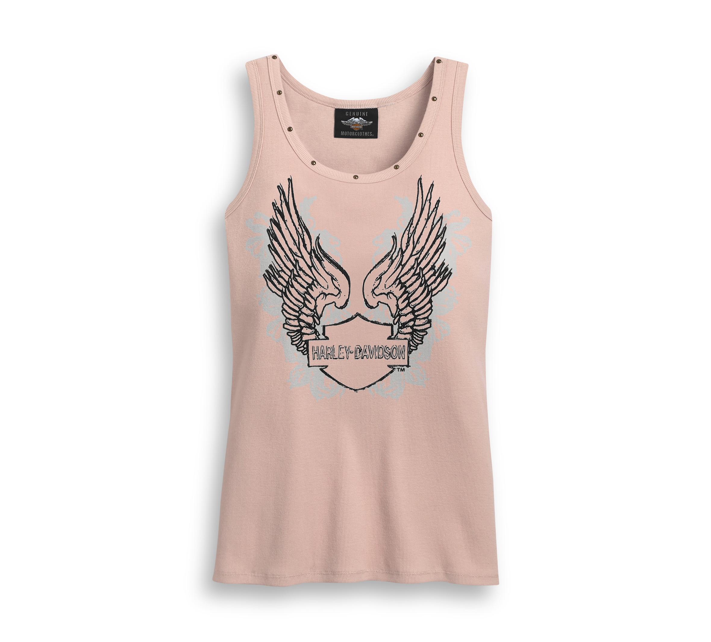 Women's Pale Muave Winged Logo Tank