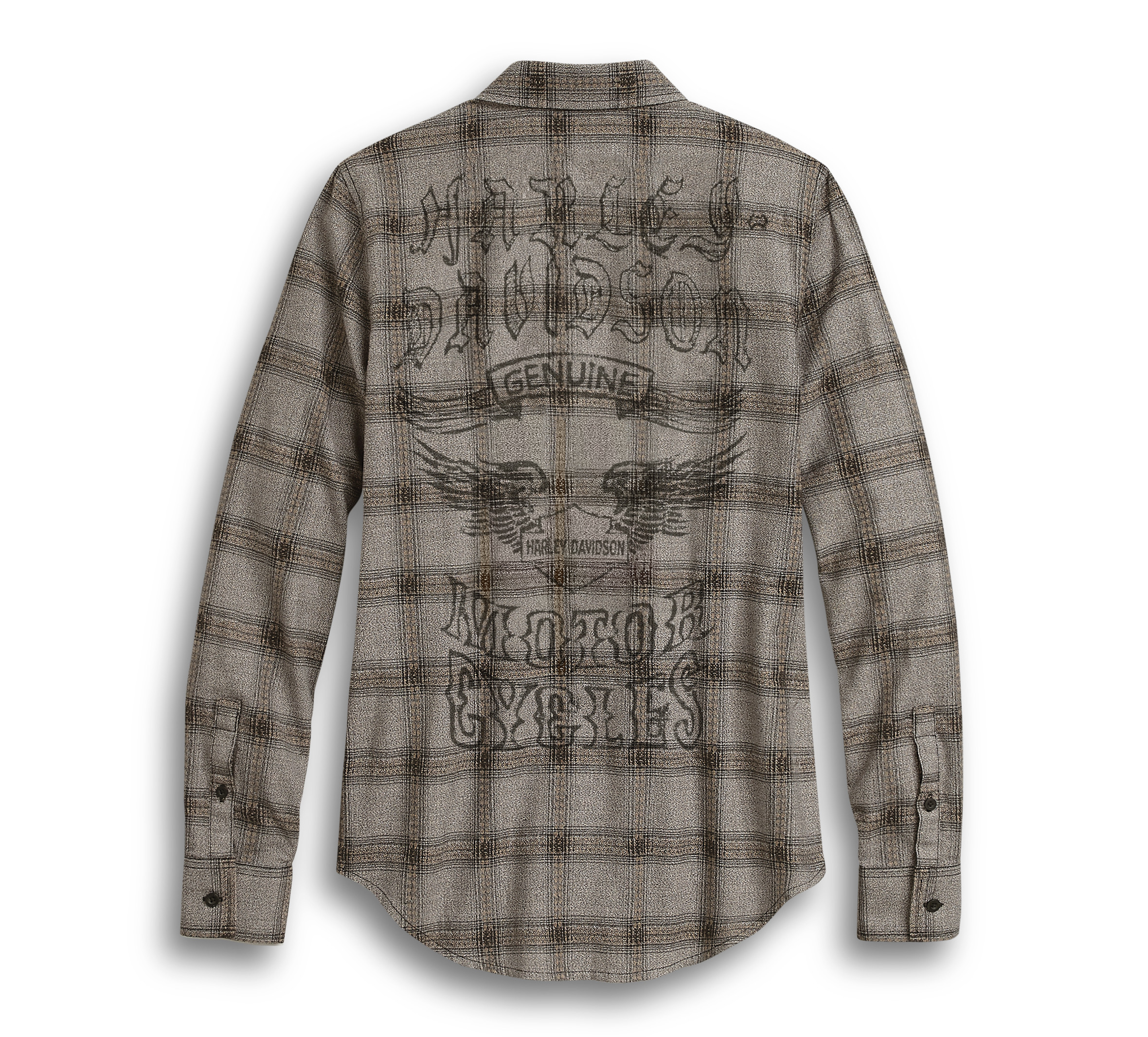 Women's Stripe Genuine Winged Logo Plaid Shirt