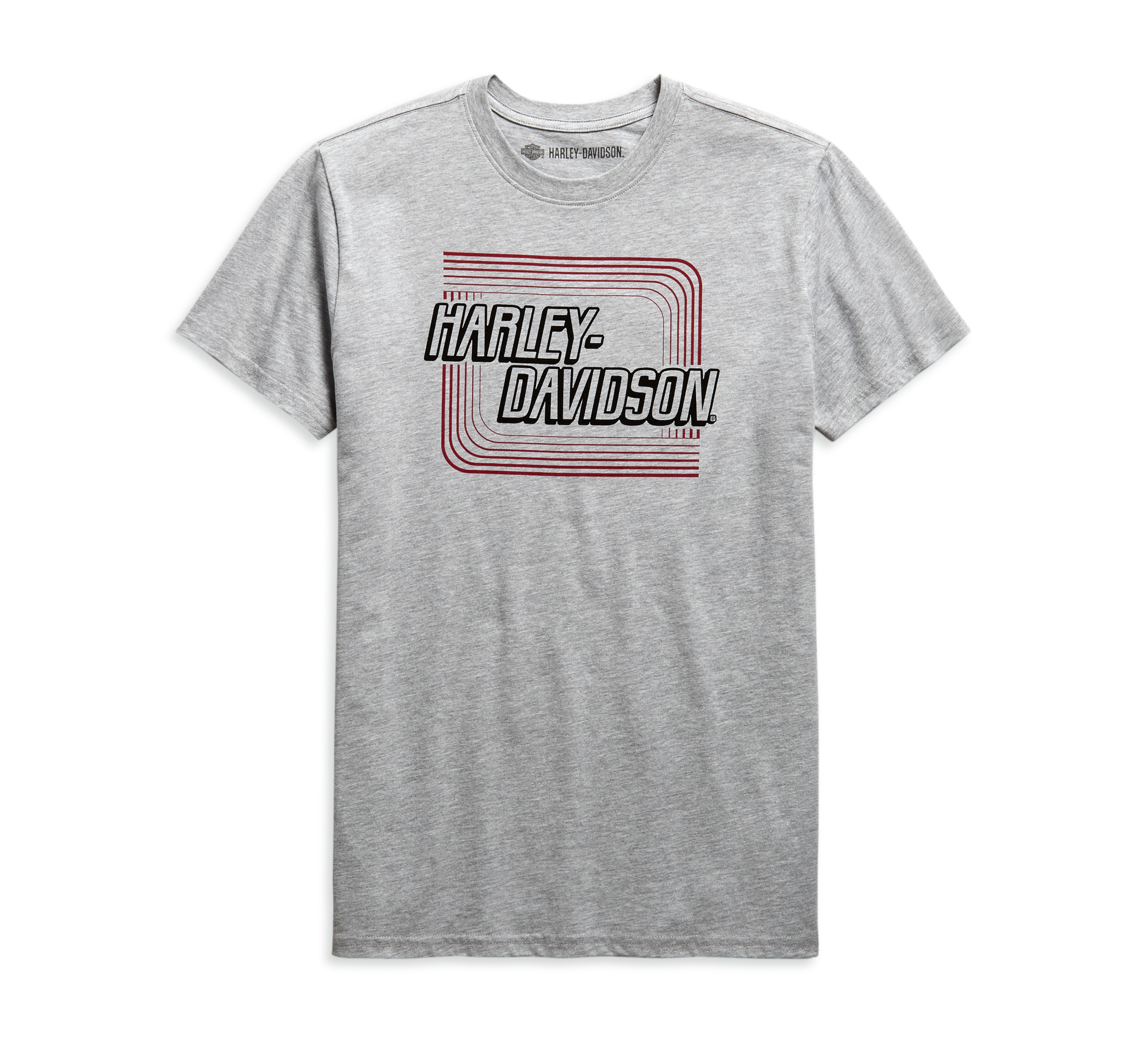 Heather Grey Retro Outline Tee