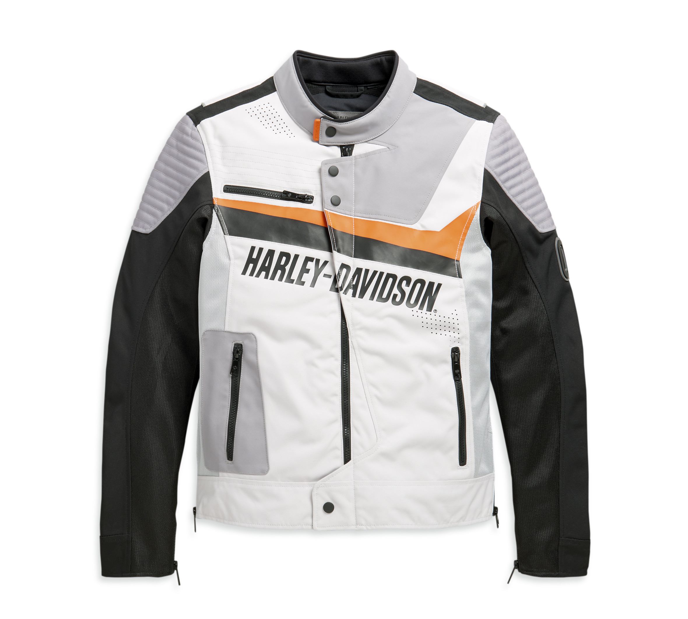 Colorblocked Sidari Mesh & Textile Riding Jacket