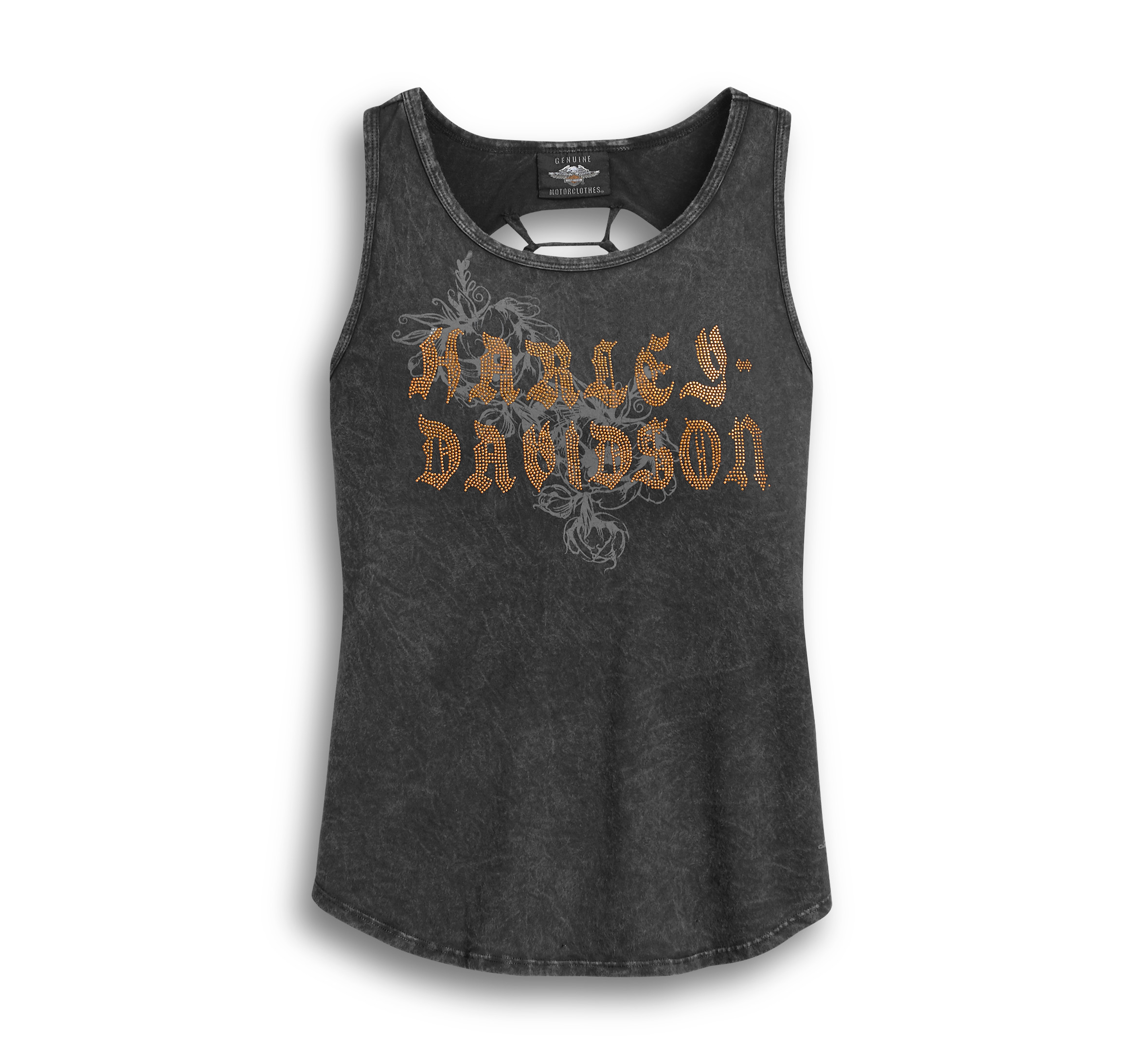 Women's Black Slash Back Tank