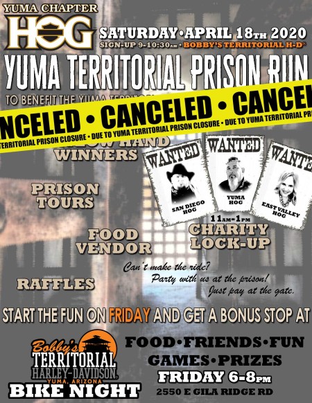 • CANCELED • Yuma Territorial Prison Run
