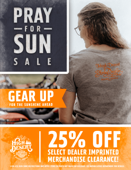 PRAY FOR SUN SALE