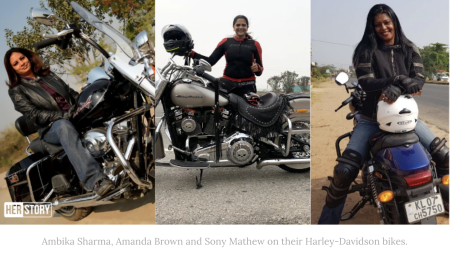 Three women riders