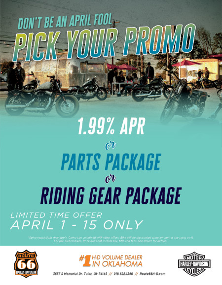 DON'T BE AN APRIL FOOL, PICK YOUR PROMO