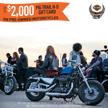 Pre-Owned Savings for April 2020