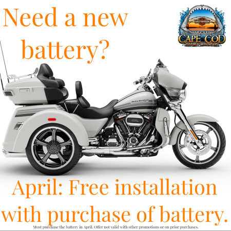 Free battery installation with battery purchase