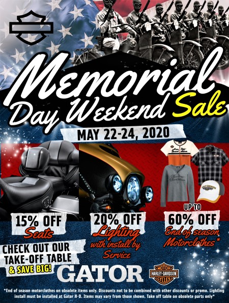 MEMORIAL DAY WEEKEND SALE