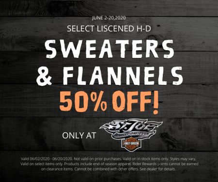 Sweater & Flannel 50% OFF!