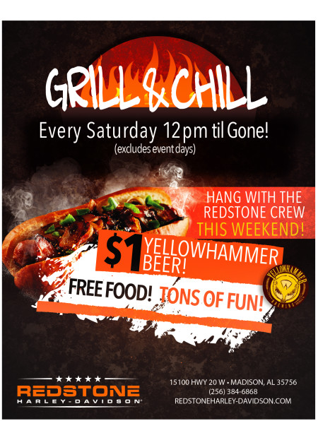 Grill n Chill Every Saturday