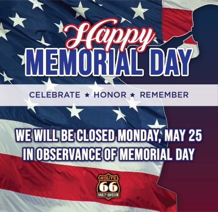 Memorial Day: Closed