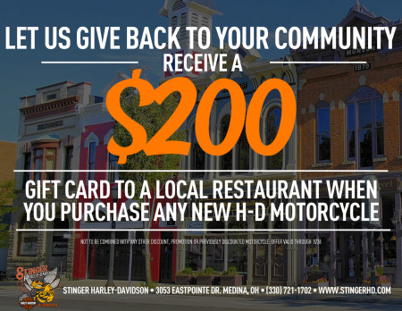 Let us give back to your community...