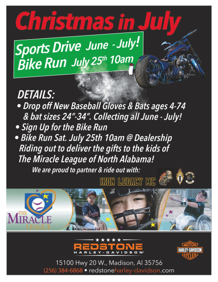Christmas in July Bike Run July 25th