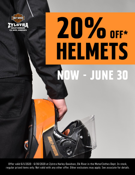 20% off Helmets!