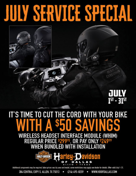 July Service Special
