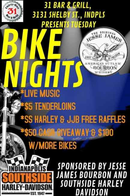 31 Bar & Grill Tuesday Bike Nights