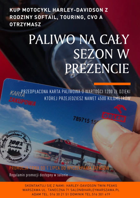 KUP MOTOCYKL A PALIWO NA CAŁY SEZON DOSTANIESZ W PREZENCIE