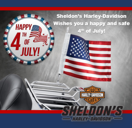 Sheldon's will be closed Saturday July 4 in observance of Independence Day
