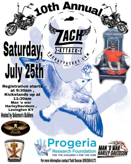10th Annual Zach Attack Ride for Progeria