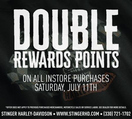 Earn Double Rewards Points!