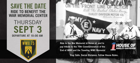 Ride to Benefit The War Memorial Center