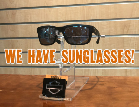 We have sunglasses!