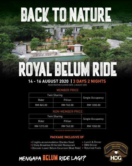 HOG Back To Nature : Royal Belum Ride