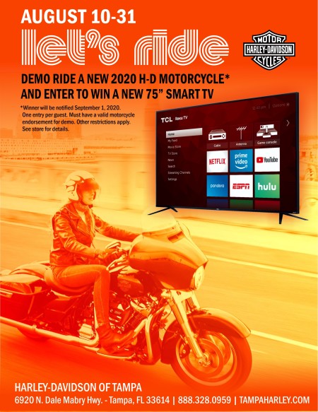 Demo Ride a New 2020 H-D > and Enter to Win