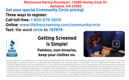 Life Line Screening at Richmond Harley-Davidson