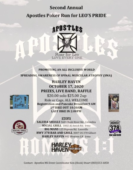 Apostles Poker Run for Leos Pride
