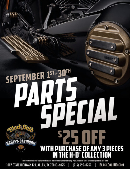 September Parts Special - H-D® Collection!!!
