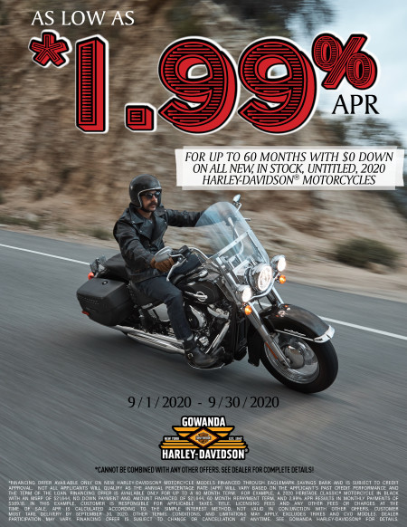 Low APR on Qualifying New Harley-Davidson® Motorcycles