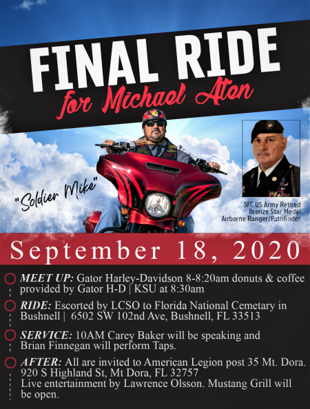 Final Ride for Michael Aten