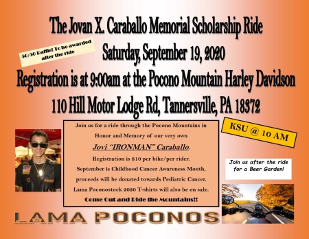 LAMA Pocono's Jovan X Caraballo Memorial Scholarship Ride