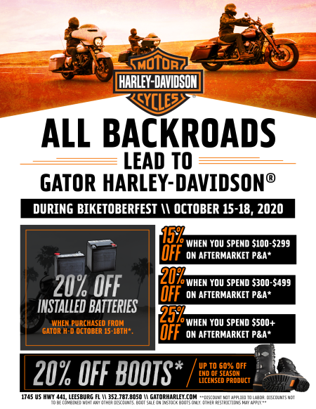Biketoberfest Specials