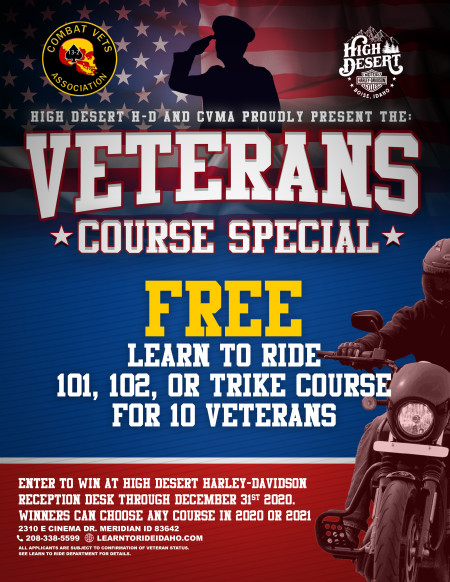 VETERANS COURSE SPECIAL
