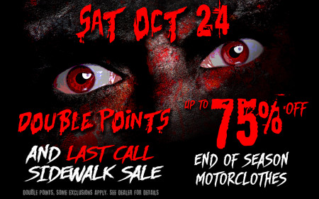 Double Points & Last Call Sidewalk Sale!
