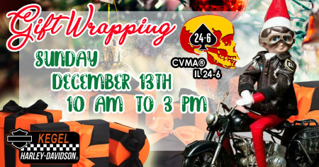 Gift Wrapping by Combat Veterans Motorcycle Association (CVMA) - IL 24-6 Blackhawk Valley Warriors